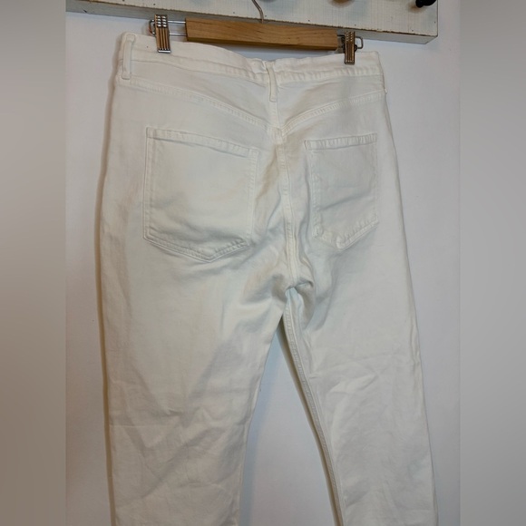 Agolde Riley High Rise Crop Hidden Button Fly - Picture 6 of 9